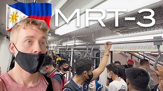 Trying the MRT-3 For the First Time & Manam Filipino First Time & More! 🇵🇭