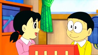 Nobita used the space switch to move the snow mountain into the room #Doraemon