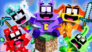 SMILING CRITTERS en SKYBLOCK Minecraft! Poppy Playtime Animación