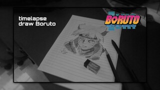 timelapse draw Boruto