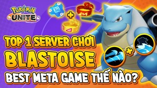 Pokemon Unite - Cách Chơi Blastoise Chuẩn Nhất Meta Game - Cách Lên Held Items - Skill (Quân Unite)