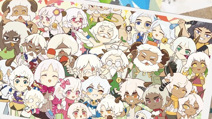 มามีความสุขด้วยกันนะ! [แพะแสนสุขกับหมาป่าตัวใหญ่/ลายมือ]