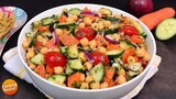 High Protein Chickpea Salad Recipe for Weight Loss - Healthy Salad Recipe - Tasty Salad Recipes