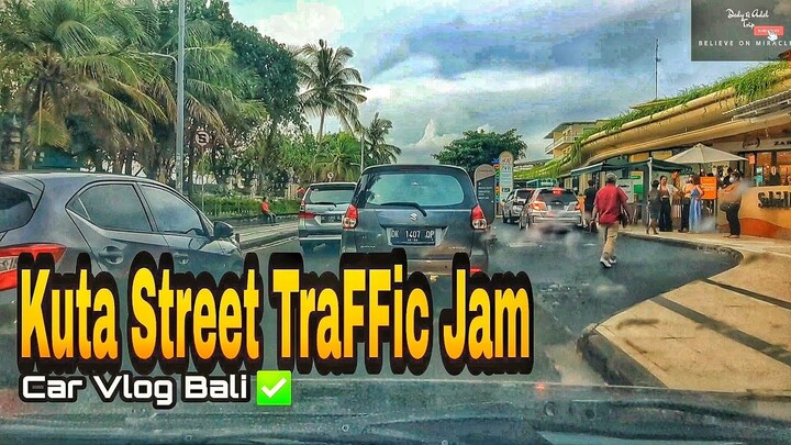 Car Vlog Bali : Situasi Jalan Pantai Kuta Selama PPKM Level 3 di Bali