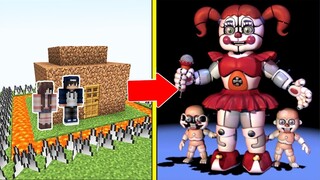 ĐỨA BÉ RẠP XIẾC CIRCUS BABY Tấn Công Nhà Được Bảo Vệ Bởi bqThanh Và Ốc Trong Minecraft