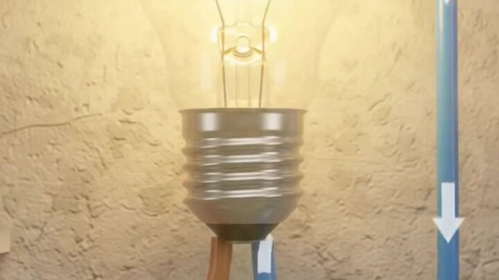 How does a bulb light up when you press the switch?