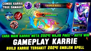 PENJELASAN + GAMEPLAY KARRIE EMBLEM FIGHTER❗BUILD KARRIE TERSAKIT 2024❗CARA MAIN KARRIE TANK TERBARU