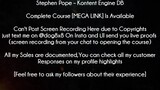 Stephen Pope Course Kontent Engine DB download