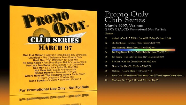 Promo Only Club Series; March 1997 (1997) Various [CD Promotional Not For Sale]