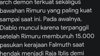 primordial hitam(Noar)biasa disebut diablo. pemegang tahta terkuat diantara bawahan rimuru yang lain