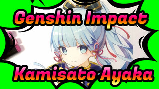 [Genshin Impact] Gambaran Tangan Kamisato Ayaka dengan spidol