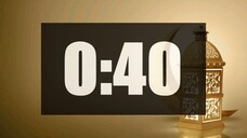 40 Second Timer | Loud Alarm | Time call