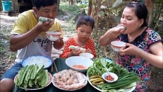 Thịt Ba Chỉ Luộc Nước Dừa Chấm Mắm Chua Thêm Mớ Đậu Rồng Nhai Giòn Rụm| TKQ & Family T440