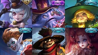 ALL HALLOWEEN SKIN REVIEW - Who's The Most Worthy Special/Epic Halloween Skins Mobile Legends