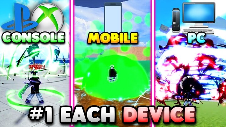 I Used The BEST Player's Build From Each DEVICE To PvP In Blox Fruits!