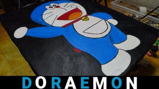 Cara melukis doraemon dengan cat acrylic | Acrylic painting