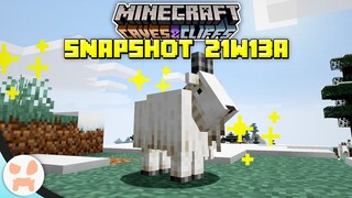 GOATS, NEW LIGHT BLOCK, + MORE! | Minecraft 1.17 Caves and Cliffs Snapshot 21w13a