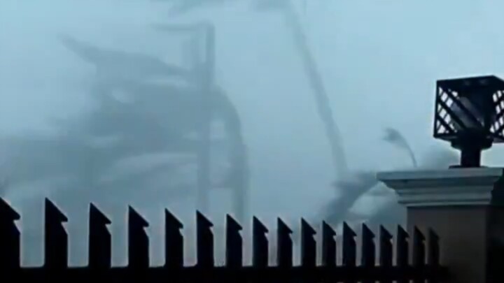 Typhoon “Bavi” is over Rota Island.