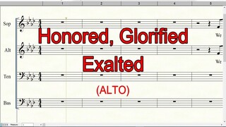Honored Glorified Exalted | Alto | SATB