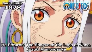 ONE PIECE episode1078 Teaser “He Returns! The Shogun of the Land of Wano,Kozuki Momonosuke”