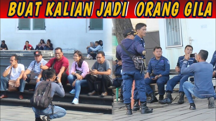 PRANKL!! INI TARGET YANG DI JADIIN ORANG GILA | REAKSINYA  - JAKARTA INDONESIA PRANK