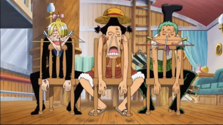 How to wake up Sanji, Luffy and Zoro by Ussop | Onepiece