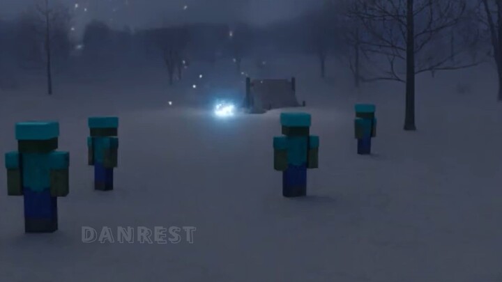 lightning in midnight  Minecraft animation