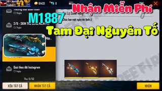 Free Fire| Cách Nhận Full M1887 Tam Đại Nguyên Tố Miễn Phí Mới Nhất Không Cần Nạp