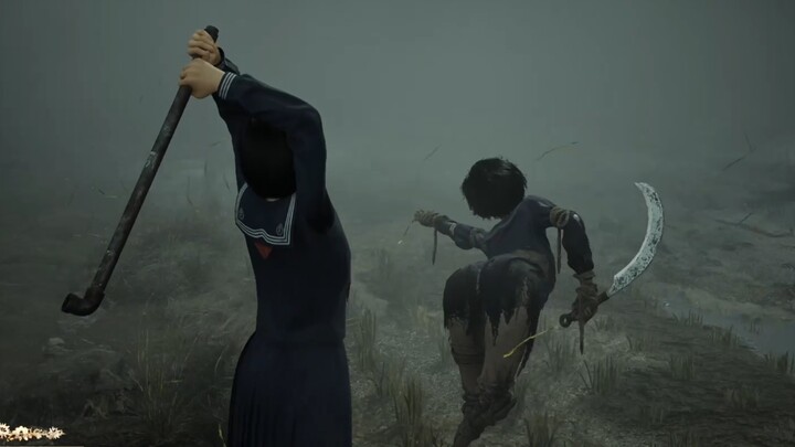 This scarecrow’s writhing pose is just too cheesy!