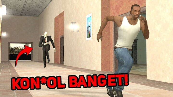 Kabur Dari SLENDERMAN KONYOL Di GTA San Andreas