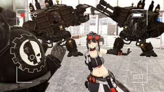 【Zero×Warhammer 40kMMD】Gris/Techmarine x Chaos Dreadnought - "🎶Nahhh....... Vẽ nguệch ngoạc🎶"