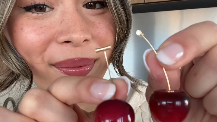 Such cute and playful cherry earrings are perfect for summer!