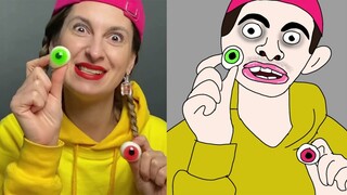 Mukbang Giant Eyeballs 킹스 아이 볼 푸드 Hubabu