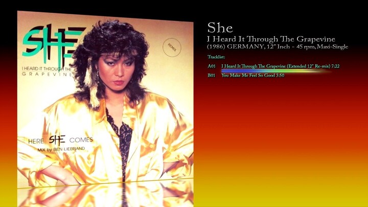 She (1986) I Heard It Through The Grapevine [12' Inch - 45 RPM - Maxi-Single]