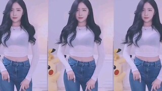 Korean female anchor dances - see-through outfit is too tempting