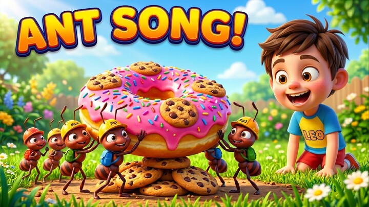 Ant Parade Song 🐜 Teamwork & Nursery Rhymes for Kids | Learn With Leo
