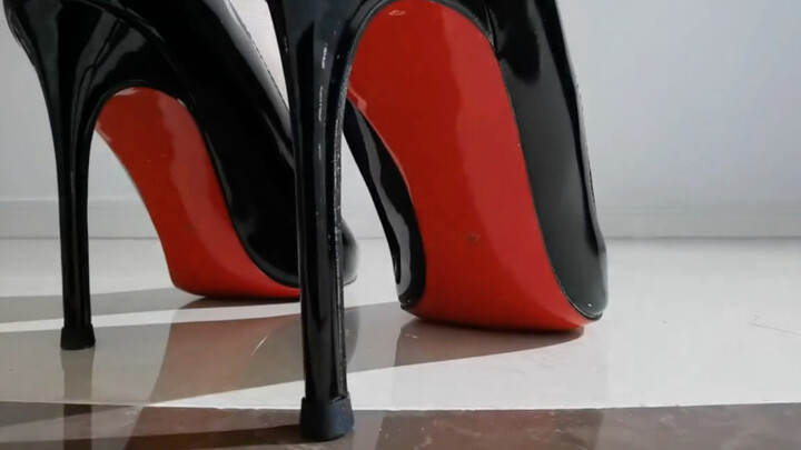 If I’m wearing red-soled high heels, how would you handle it?