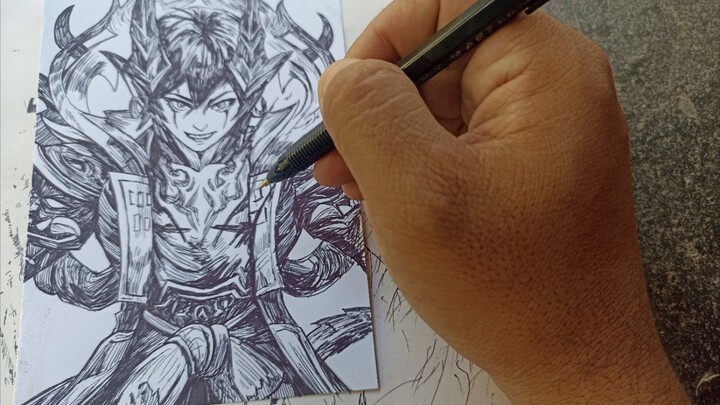 Dyroth Naraka Flame speed drawing