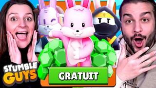 DES GEMMES GRATUITES ET PLEIN DE SKINS SUR STUMBLE GUYS !