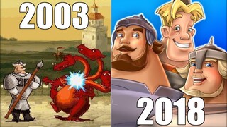 Эволюция серии игр Три богатыря [2003-2018]
