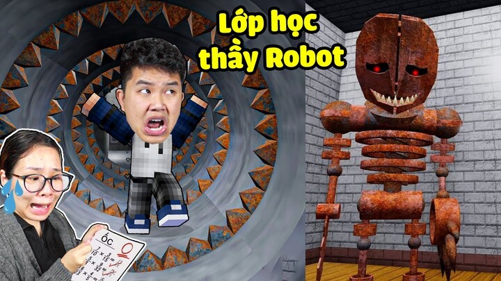 bqThanh và Ốc Trốn Khỏi Lớp Thấy Giáo ROBOT Ác Quỷ Trong Roblox  Mr Nightmare's School