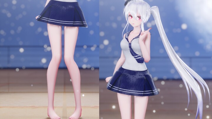 ขาเปลือย - ชุดกะลาสี - ผมขาว - เพื่อนกลุ่ม xp