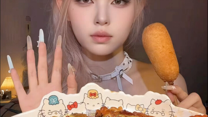 ՞⸝⸝'ᜊ' دمش'՞♥︎ Terlihat seperti sisa makanan, ternyata mie ayam pedas ganda yang super lezat!