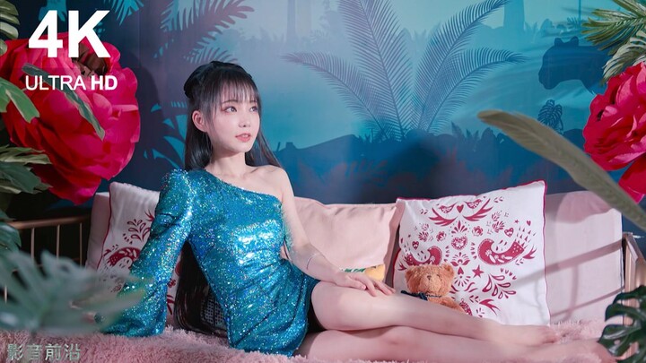 【4K】Perubahan dandanan sekali klik di studio tari MV "dududu" kucing yang menggigit