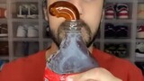 Food ASMR Eating a Ketchup bottle and other snacks!