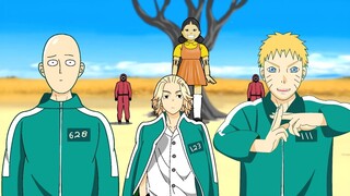 SQUID GAME tapi versi SAITAMA MIKEY & NARUTO