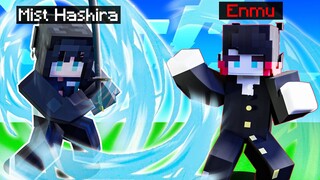 I Became the MIST HASHIRA Muichiro Tokito in Minecraft Demon Slayer Mod!