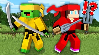 JJ and Mikey Became a Ninja in Minecraft - Maizen