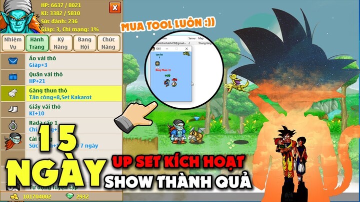 Ngọc Rồng Online - Thành Quả 15 Ngày Up Set Kích Hoạt Là Sự Thất Vọng !