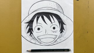 Easy anime sketch | how to draw luffy step-by-step